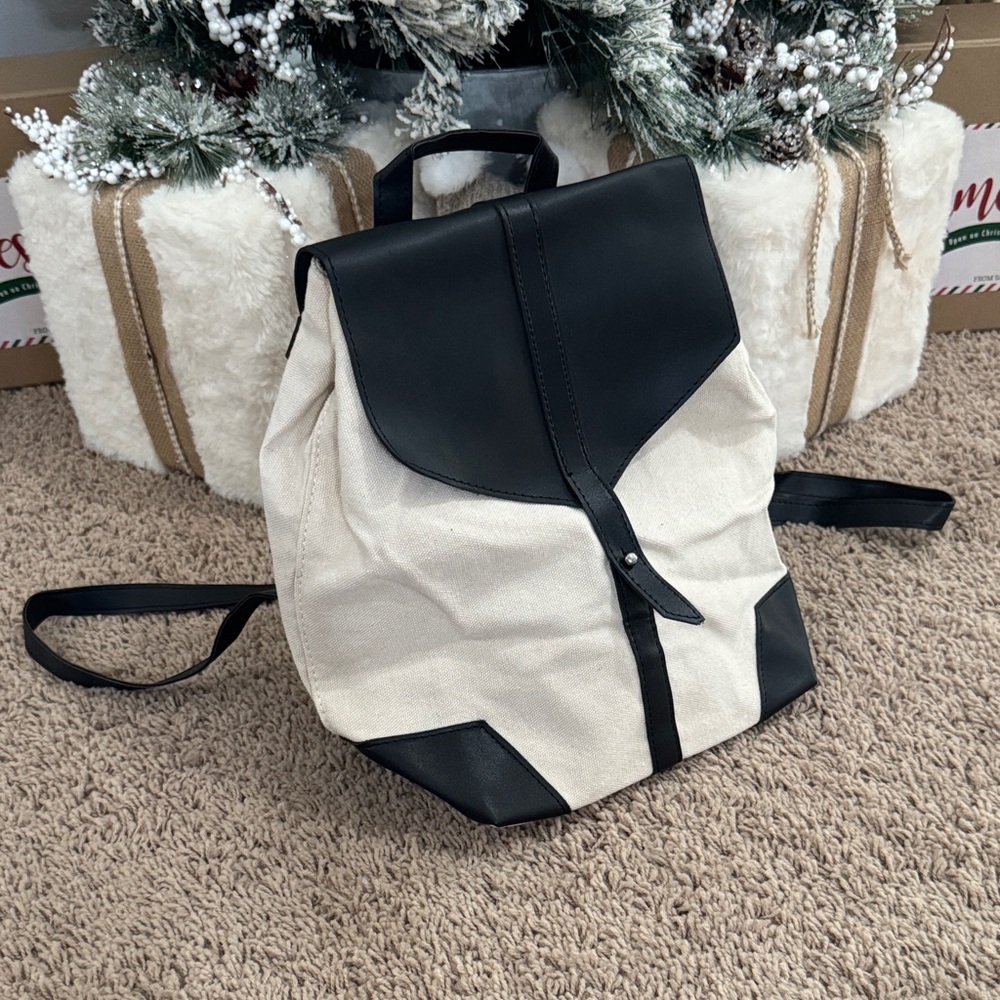 Deux Lux Black and Cream Backpack